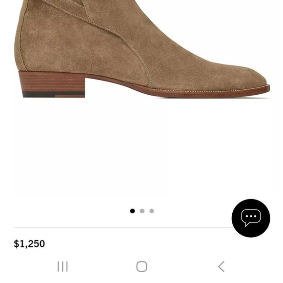 NEW Saint Laurent Suede Ankle Boot in Camel, Size 8.5 US - Picture 9 of 9